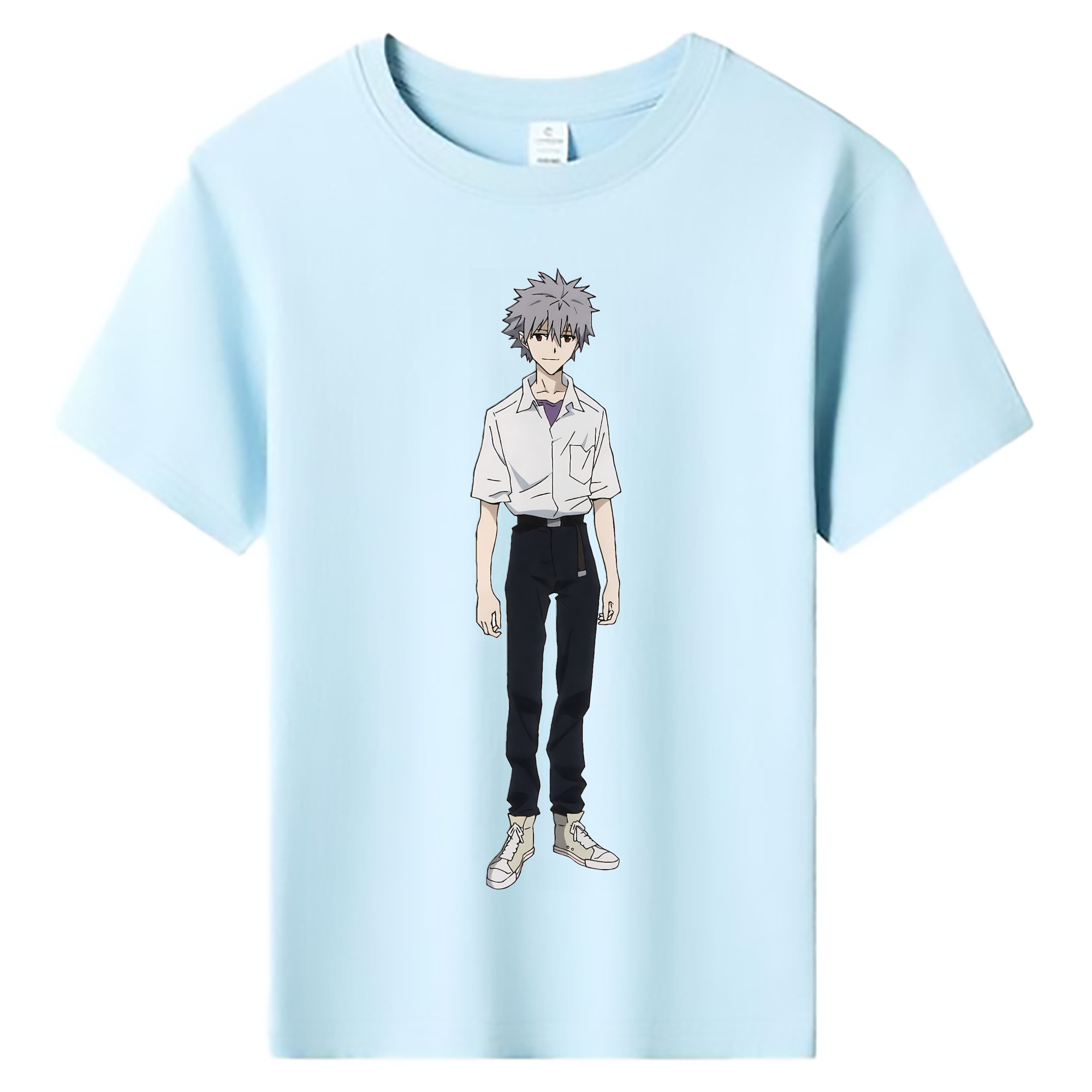 （画像用） EVA 新世紀エヴァンゲリオン 綿100％キッズTシャツ（フロントプリント）